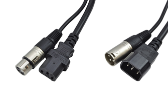 IEC – XLR Combined Cable 